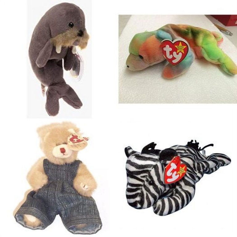 まとめ売りTy BEANIE BABY レア アメリカにて購入 ぬいぐるみセット Assorted Ty Beanie Baby 4 Pack Bundle: Ty Beanie Babies