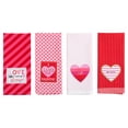 thumbnail image 1 of DII Assorted Valentines Embellished Dishtowel (Set of 4), 1 of 3