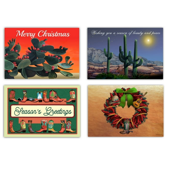 Assorted Western Postcards - 4 x 6 Western Postcards - 40 Holiday Postcards - 17