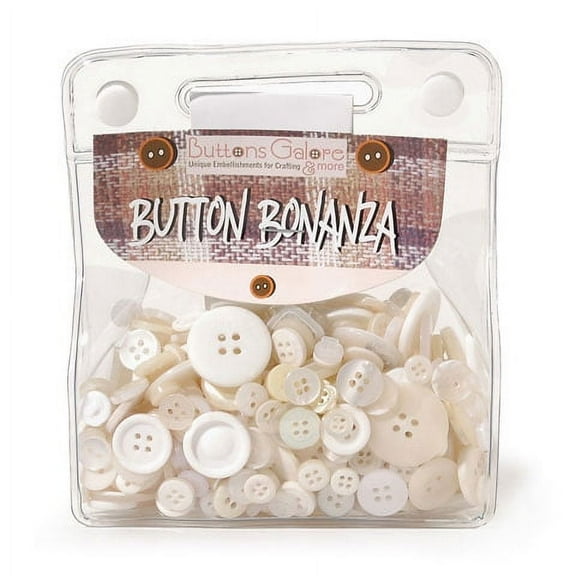 Assorted White Buttons: 1/2 Pound