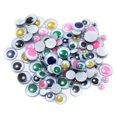 thumbnail image 1 of Assorted Wiggle Eyes, 100 Per Pack, 12 Packs, 1 of 2