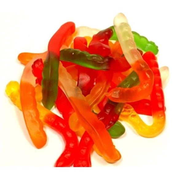 Assorted Wild Fruit Gummi Worms - 20 lb Case