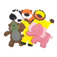 thumbnail image 1 of Assorted Wooden Animals Baby Favors, 5-Inch, 6-piece With Pink Elephant, 1 of 1