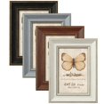Draw Color Visual Icon Assorted colors 4x6 Picture Frames 4 Pack Rustic Style Wall and ...