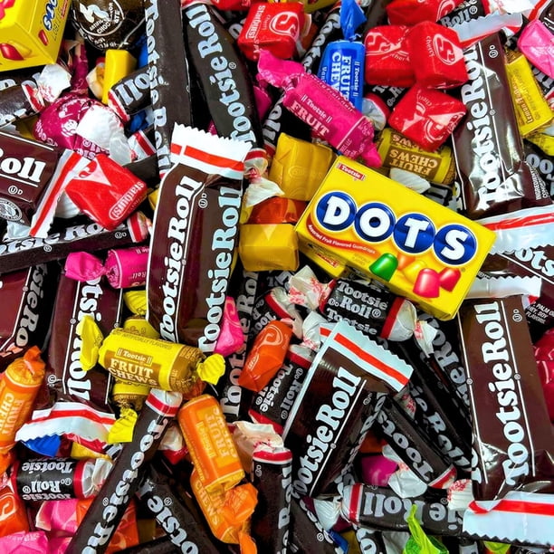 Assortit Bulk Candy Party Mix - 8 Lb Bag With Tootsie Rolls, Starburst, Dots & Tootsie Pops, Individually Wrapped