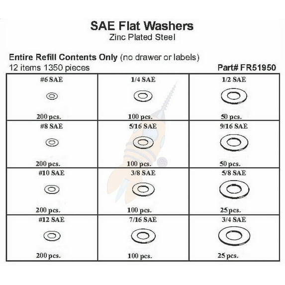 Assortment Refill Only for FK11950 and FK51950