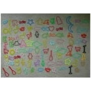 Assortment of 60 Fun Bands Silly Bandz Rubber Band Bracelets - America, Crazy Characters, Rock n Roll, Sea Life, Sports, Zoo Creatures and More!