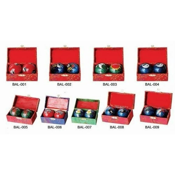 Assortment of One Dozen (12) #2 Chinese Healthy Exercise Massage Metal Balls