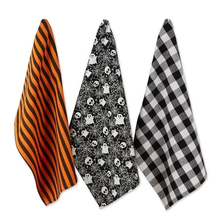 DII Asst Haunted Objects Dishtowel (Set Of 3)