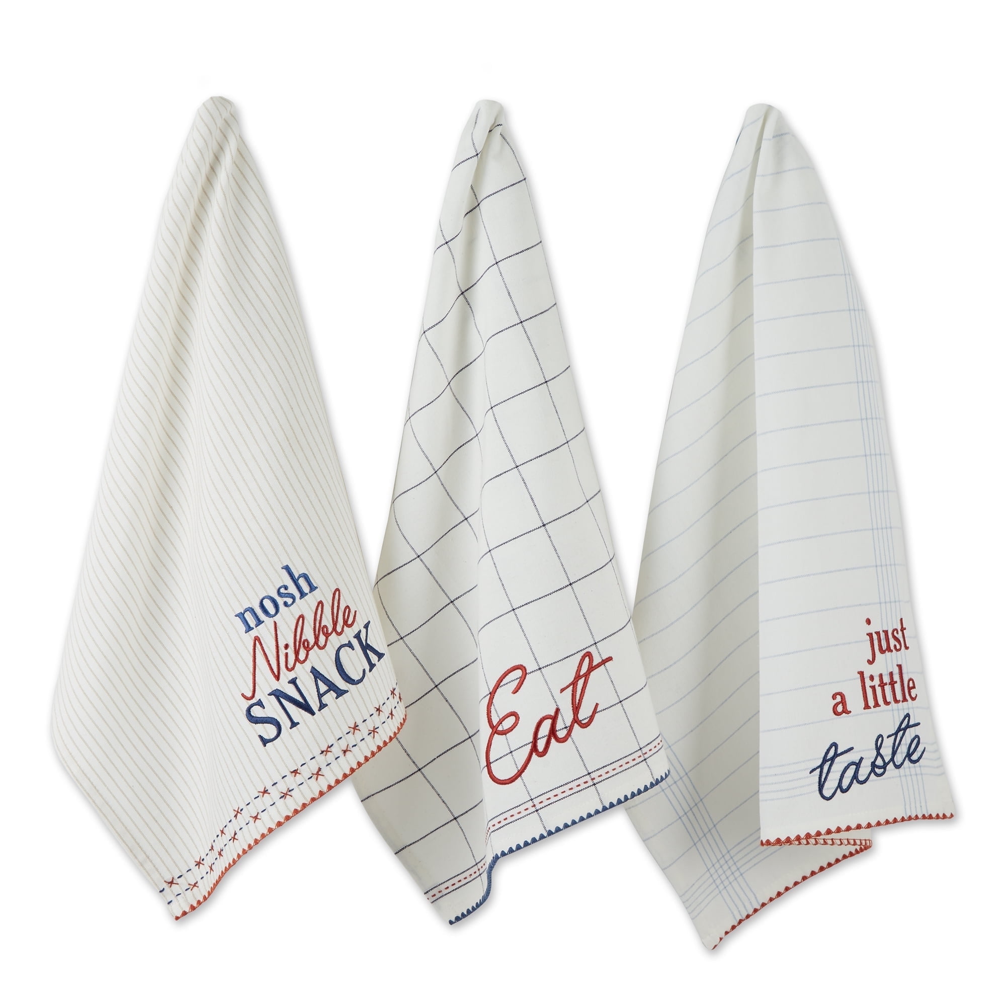 Just a Little Taste Cotton Kitchen Towel Set of 3