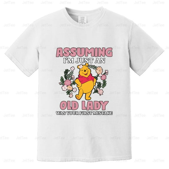 Assuming I'm Just An Old Lady Was Your First Mistake Funny Comfort Color T-Shirt Unisex, up to 4XL