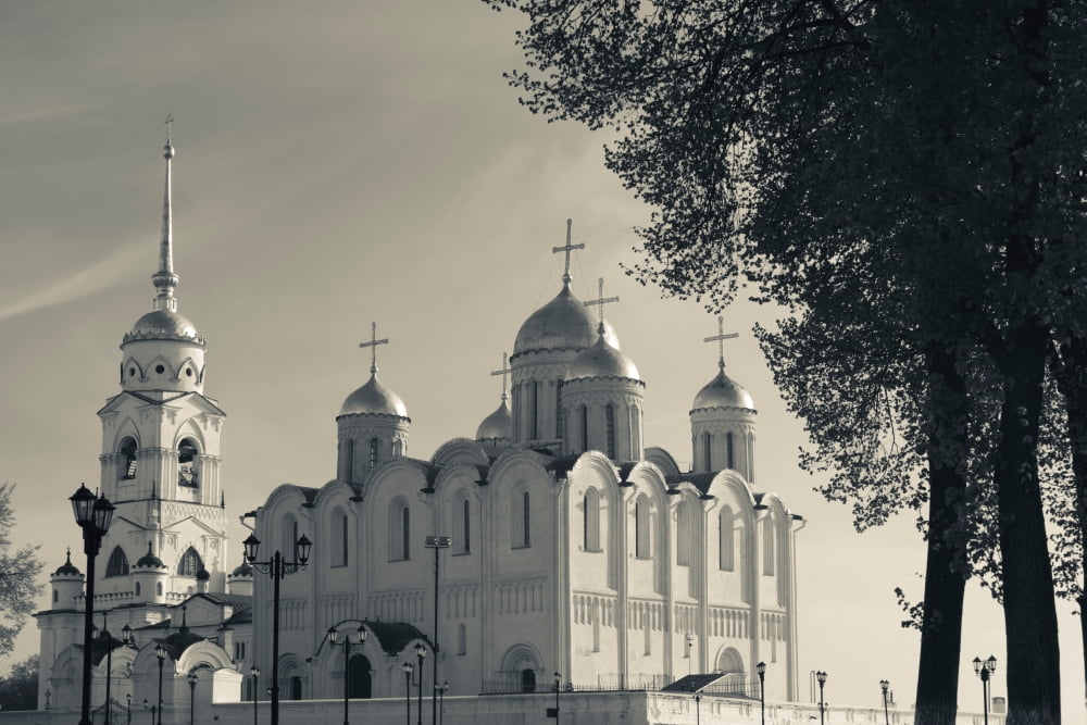 Assumption Cathedral in Vladimir Vladimir Oblast Russia Canvas Art - Panoramic Images (36 x 12)