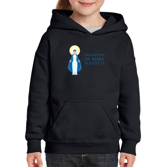 Assumption Of Mary August 15 Hoodie Juniors -Image by Shutterstock,  Medium