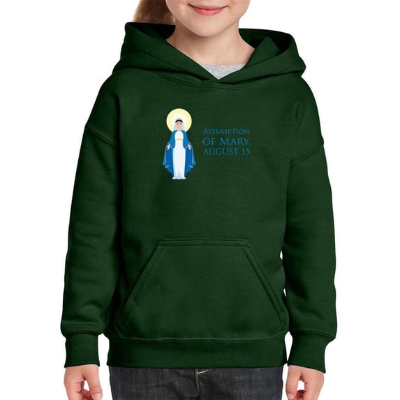 Assumption Of Mary August 15 Hoodie Juniors -Image by Shutterstock, Medium