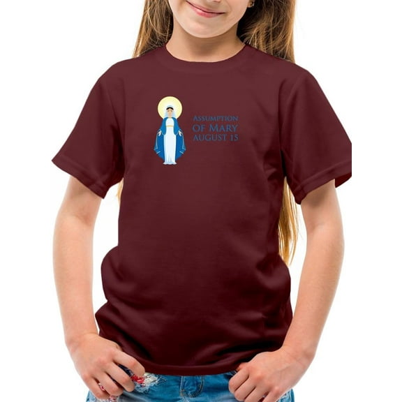 Assumption Of Mary August 15 T-Shirt Juniors -Image by Shutterstock,  Medium