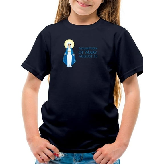 Assumption Of Mary August 15 T-Shirt Juniors -Image by Shutterstock,  Small