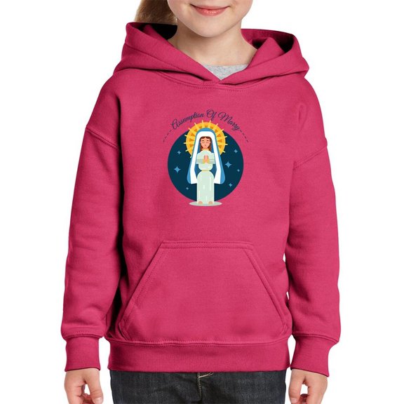 Assumption Of Mary August 15Th Hoodie Juniors -Image by Shutterstock, Medium