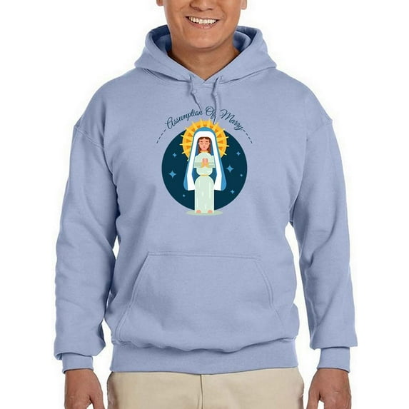 Assumption Of Mary August 15Th. Hoodie Men -Image by Shutterstock, Male 4X-Large