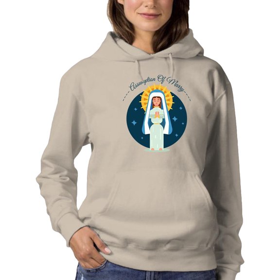 Assumption Of Mary August 15Th. Hoodie Women -Image by Shutterstock, Female XX-Large