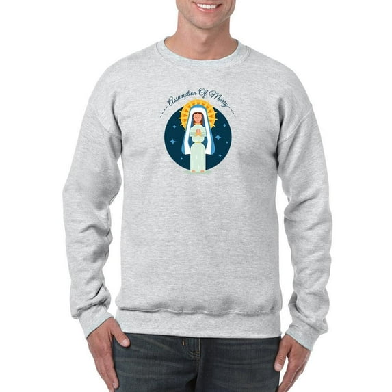 Assumption Of Mary August 15Th. Sweatshirt Men -Image by Shutterstock, Male 4X-Large