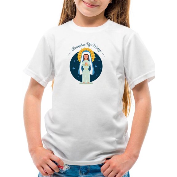 Assumption Of Mary August 15Th T-Shirt Juniors -Image by Shutterstock,  Small