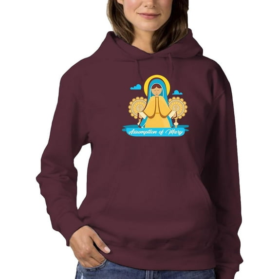 Assumption Of Mary Day Hoodie Women -Image by Shutterstock, Female Medium