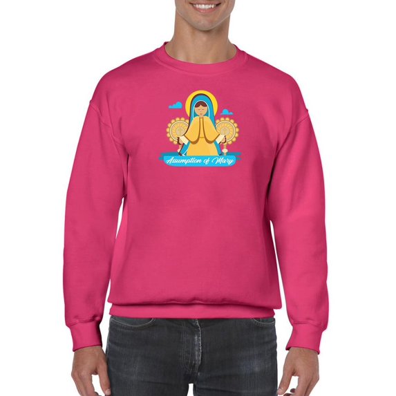 Assumption Of Mary Day Sweatshirt Men -Image by Shutterstock, Male 4X-Large