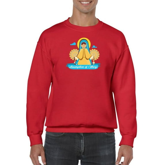Assumption Of Mary Day Sweatshirt Men -Image by Shutterstock, Male Medium