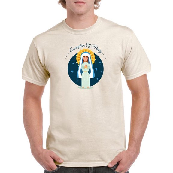 Assumption Of Mary Day. T-Shirt Men -Image by Shutterstock, Male 3X-Large