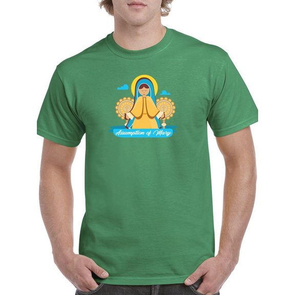 Assumption Of Mary Day . T-Shirt Men -Image by Shutterstock, Male 5X-Large