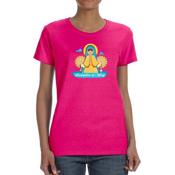 Assumption Of Mary Day . T-Shirt Women -Image by Shutterstock, Female 3X-Large