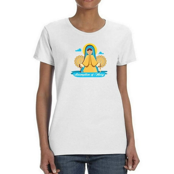 Assumption Of Mary Day . T-Shirt Women -Image by Shutterstock, Female 4X-Large