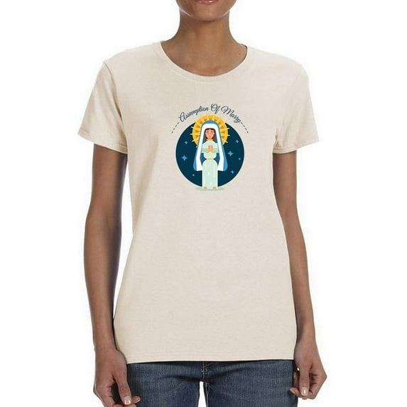Assumption Of Mary Day. T-Shirt Women -Image by Shutterstock, Female Large