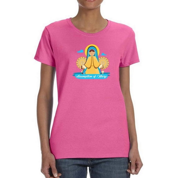 Assumption Of Mary Day . T-Shirt Women -Image by Shutterstock, Female XX-Large