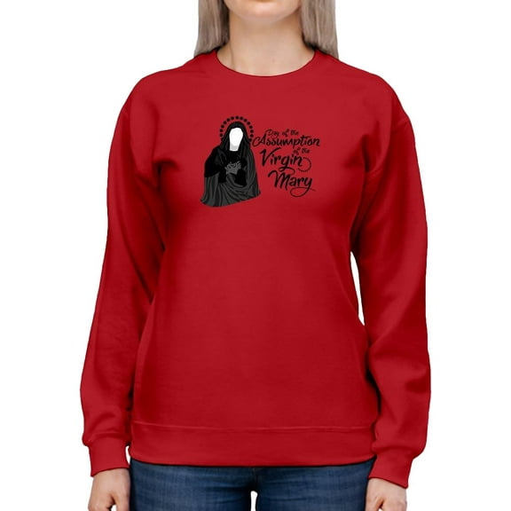 Assumption Of Virgin Mary Sweatshirt Women -Image by Shutterstock, Female 5X-Large