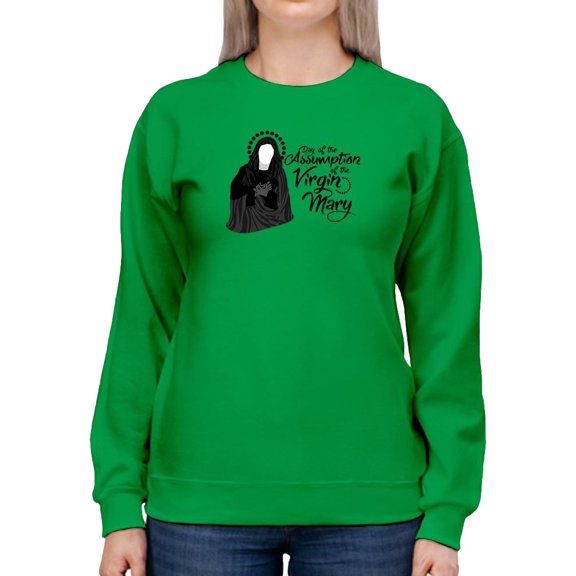 Assumption Of Virgin Mary Sweatshirt Women -Image by Shutterstock, Female 5X-Large