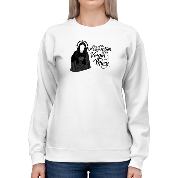 Assumption Of Virgin Mary Sweatshirt Women -Image by Shutterstock, Female 5X-Large