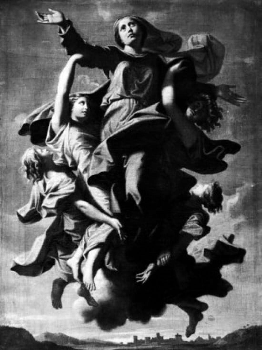 Assumption by Nicolas Poussin print 1594-1665 Canvas Art - Nicolas Poussin (18 x 24)