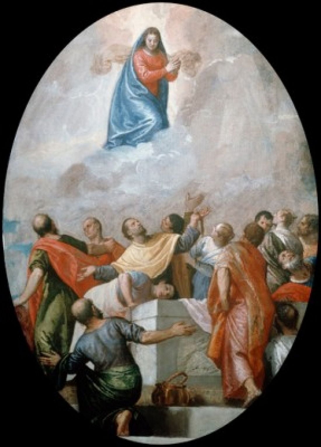 Assumption of The Virgin by Paolo Veronese (1528-1588) Canvas Art - Paolo Veronese (24 x 36)