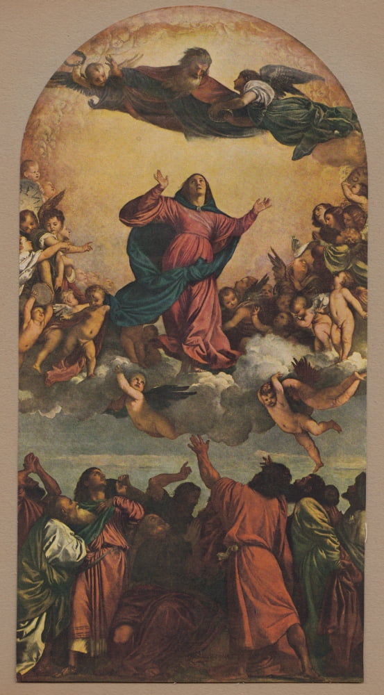 Assumption of the Virgin Canvas Art - Titian (24 x 36)