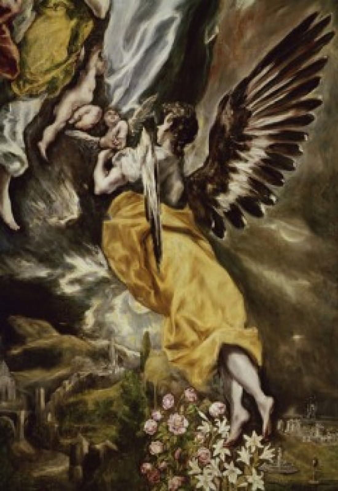 Assumption of the Virgin (Detail) El Greco (1541-1614Greek) Iglesia Santa Cruz Toledo Canvas Art - El Greco (18 x 24)