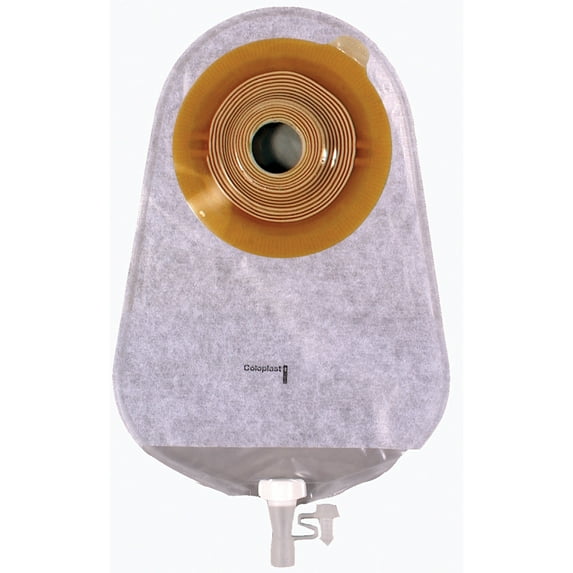 Assura Urostomy Pouch Drainable 1.125" Stoma 10-3/4 Inch Length 1pc System Transparent 12995, 10 Ct