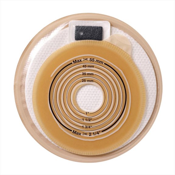 Assura Stoma Cap 13/16-2-1/8 Inch Stoma, Opaque, One-Piece 2501, 30 Ct