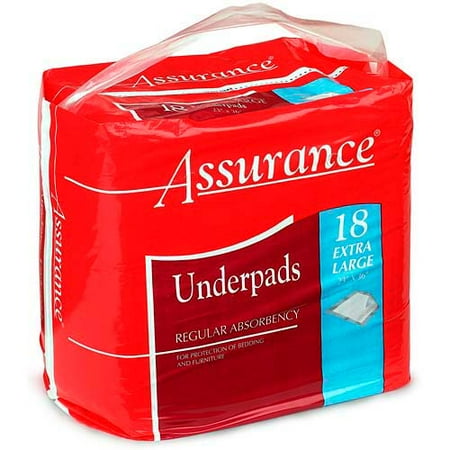 Assurance Underpads, XL, 18 Count