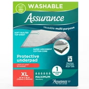 Assurance Washable Protective Underpad for Incontinence, XL, Maximum Absorbency