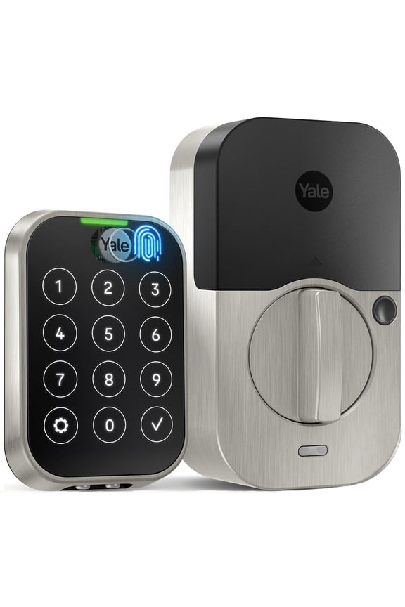 Assure Lock 2; Keyless Smart Door Lock with Wi-Fi and Fingerprint Access; Satin Nickel