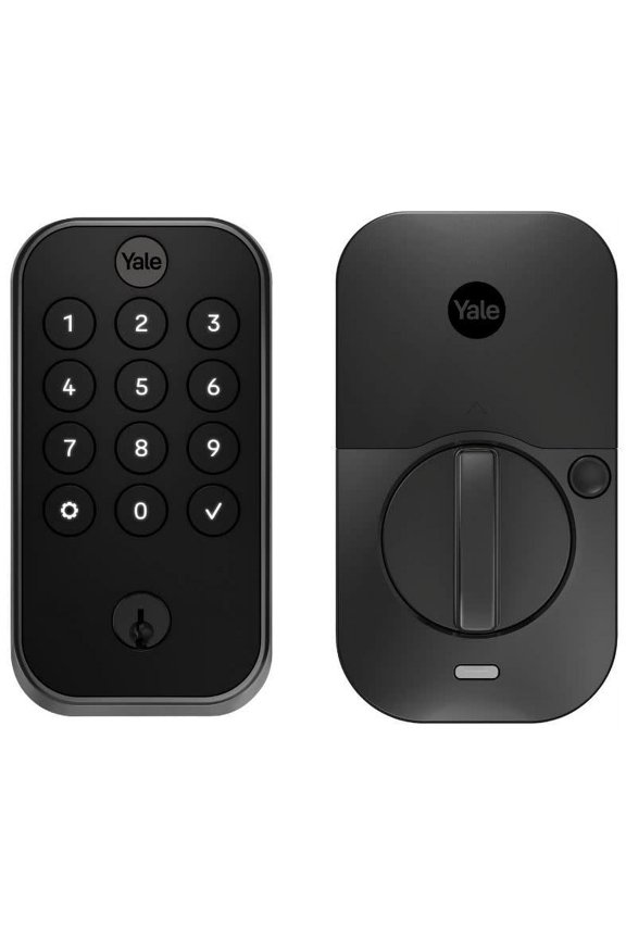 Assure Lock 2; Smart Door Lock with Bluetooth and Pushbutton Keypad; Black Suede