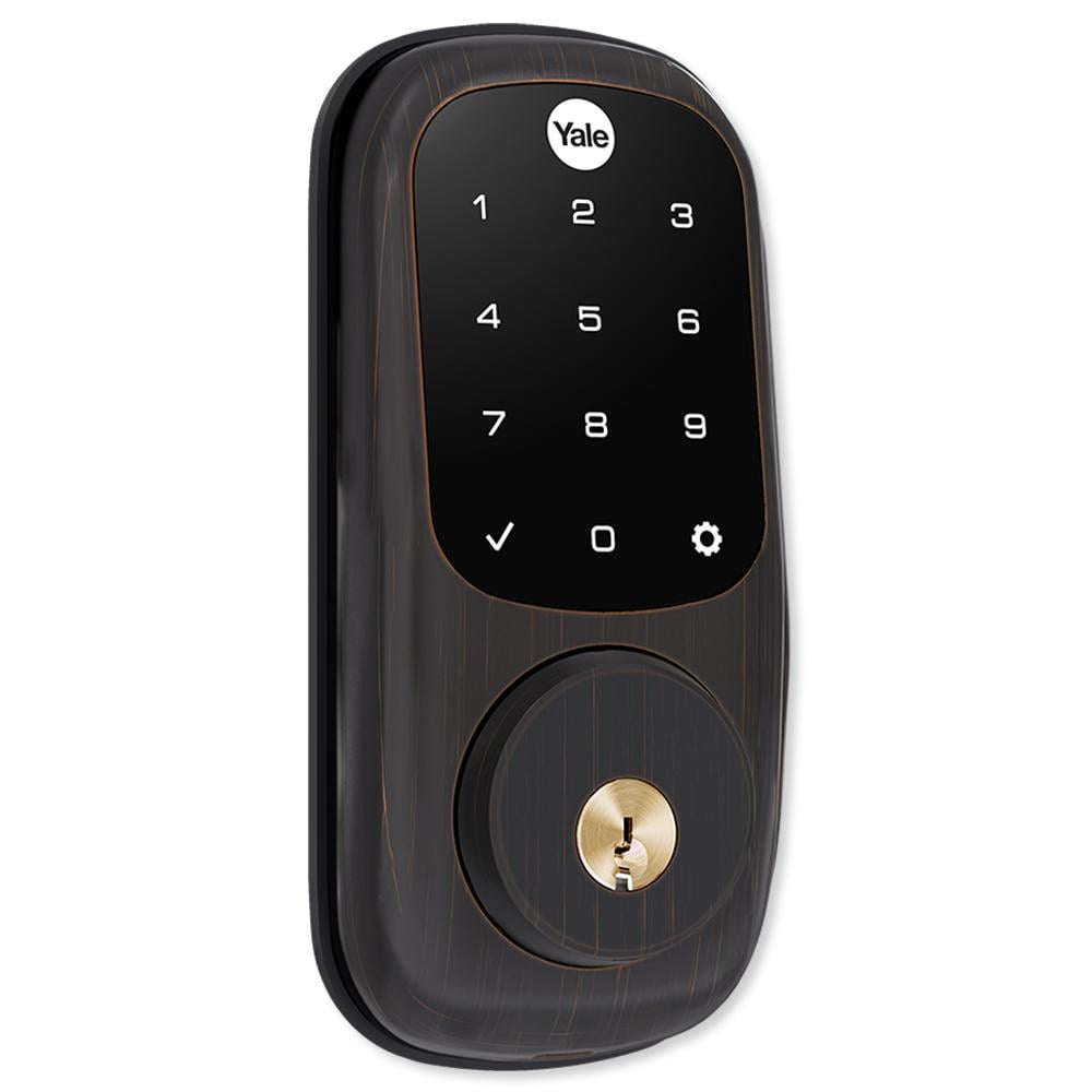 Oil Rubbed Bronze Wi-Fi Smart Deadbolt with Touchscreen Keypad