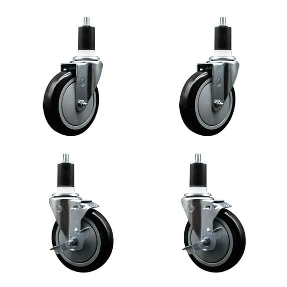 Assure Parts 190WTCPK4 Replacement Caster Set - Service Caster Brand