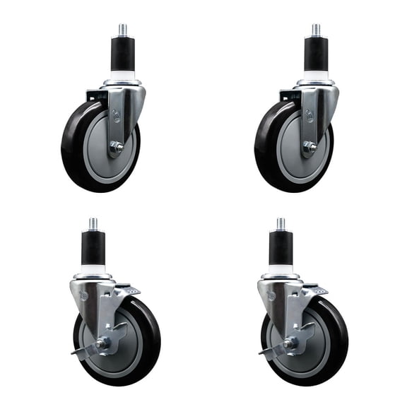 Assure Parts 190WTCPK4 Replacement Caster Set - Service Caster Brand